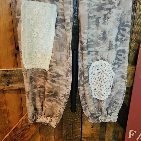 229 POL Camouflage Patchwork Joggers - Picture 6 of 11